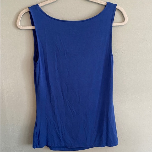 212 Collection Women’s Royal Blue Cowl Neck Tank Top Size Small - Picture 6 of 6
